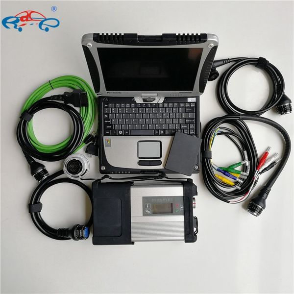

auto diagnostic tool mb star c5 sd connect 5 with multi-languages wifi ssd v06.2023 soft-ware cf19 4g i5 used lapcomputers