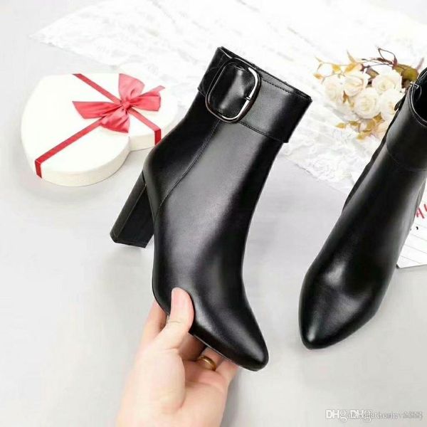 

limited edition high-heeled women's boots, designer shoes, official website one to one production, fashion, Black