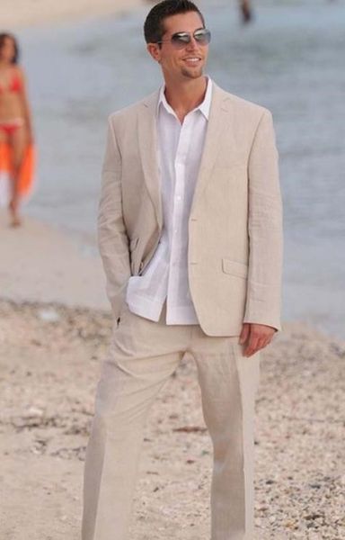 

summer champagne linen men suits 2 buttons beach wear tuxedos latest blazer design men suit custom made 2 pieces (jacket+pants, White;black