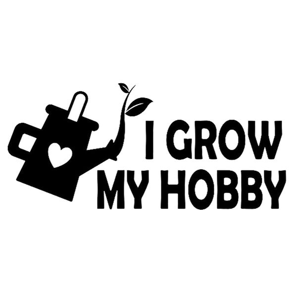 

15*6.8cm i grow my hobby gardening decal sticker be different car accessories motorcycle helmet car styling