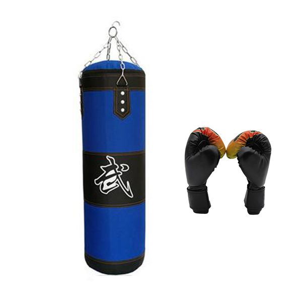 

kids youth boxing sandbag training pu oxford canvas bag set punching bag gloves heavy bundle