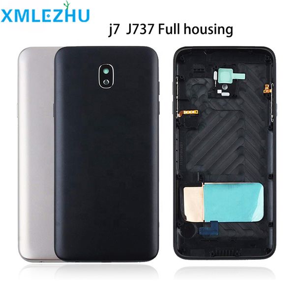 

Для Samsung Galaxy J7 2018 J737 J737V J737P J737A J737T телефона Нового корпуса Корпуса средней рамки с задней частью двери батареи задней крышкой