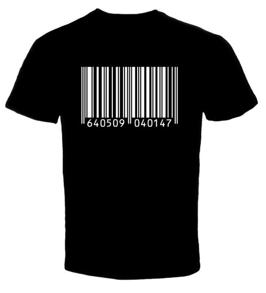 

hitman assassin video game barcode 1 t shirt, White;black