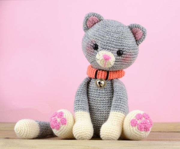 

crochet my little kitty toy rattle t200429