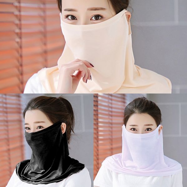 

ph6vb masks scarf shawl scarf outdoor trump face mask anti uv neck sun protection mask designer riding masks protective sunshade mask, Black