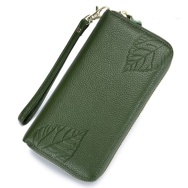 

clutch bag fashion card holder wallet 2019 new genuine leather female long wallets women zipper strap coin purse for iphone 8, Red;black