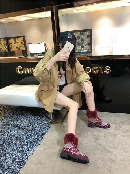 

fashionable wild women's shoes luxury leather martin boots brand women's boots non-slip comfortable driving ladies casual platform, Black