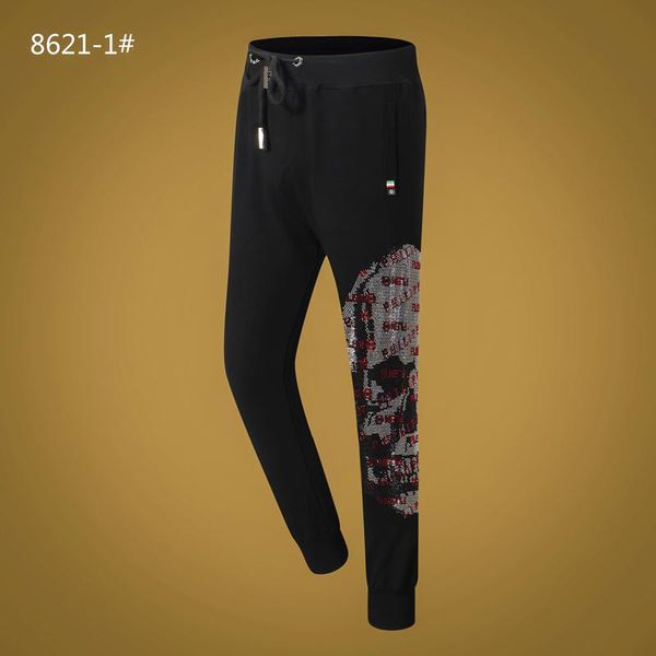 

20fw women mens designer luxury pants pp phillip plain trousers stylist off champ white skull supre superme hoodie sweater pant 07, Black