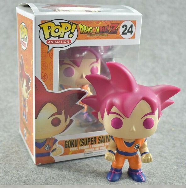 

brand new funko pop dragon ball z goku action figure doll collection model toy #24 for kids gift toys