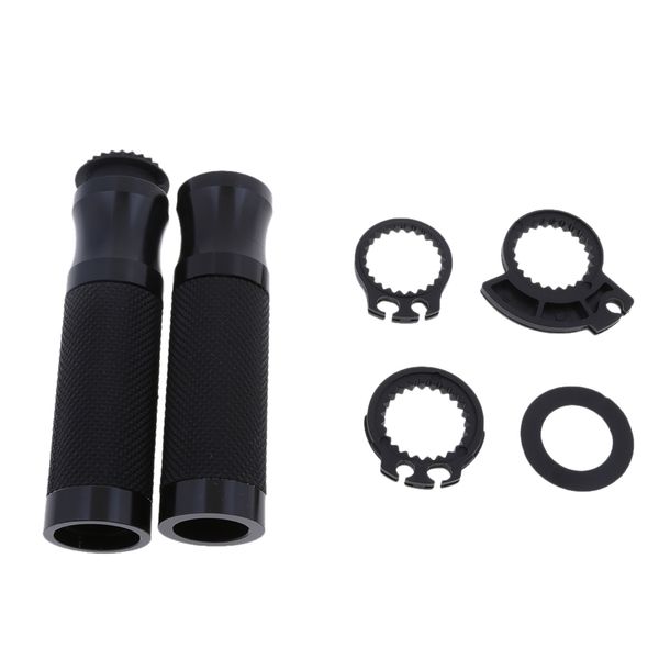 

universal motorcycle cnc aluminum rubber hand grips for 7/8" 22mm handlebar