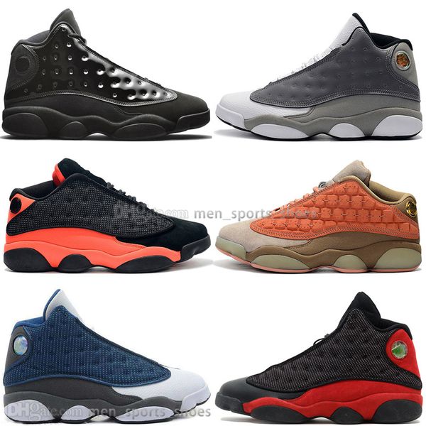 

2019 13 13s cap and gown terracotta blush mens basketball shoes atmosphere grey black infrared flints men sports sneakers designer trainers