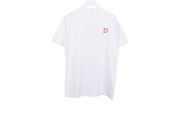 

мужчины дизайнер футболка 2020 лето новый бренд tshirts luxury tshirt с коротким рукавом тройники сердце печать смешные top tees22, White;black