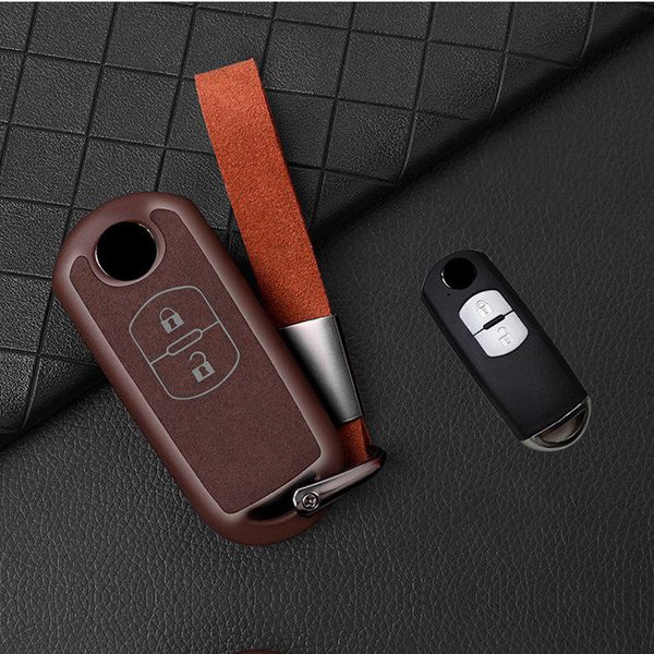 

colorful new faux flip tpu full cover car key case for mazda 2 3 6 axela atenza cx-5 cx5 cx-7 cx-9 2014~17 auto accessories