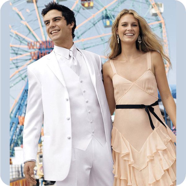 

custom made white men suits for wedding groom tuxedos suits man blazers jacket 3pieces groomsmen wear terno masculino costume homme, Black;gray