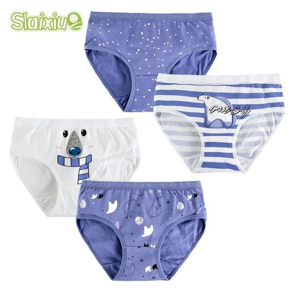 

4pcs lot kid boxers briefs cotton for girls panties underwear cartoon bear children panty girl clothes for 9-20 years old, Camo