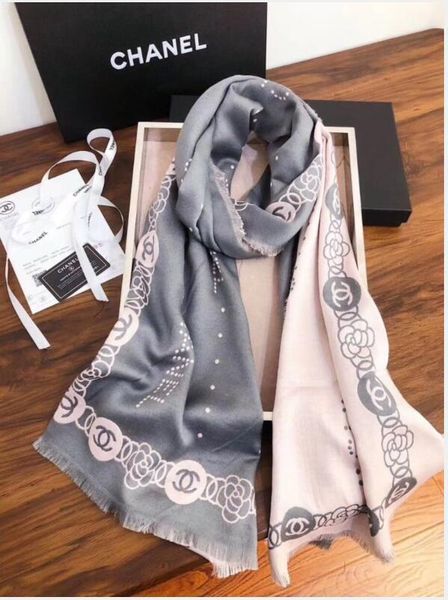 

2019 лето марка шелковый шарф женские длинные шарфы шарф высокого качества, дизайнеры letter цветочные тонкий шарф размер 70x190cm, Blue;gray