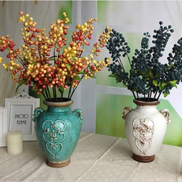 

artificial flower berry juicy fruit bacca christmas red berries living room home decoration party wedding decorations
