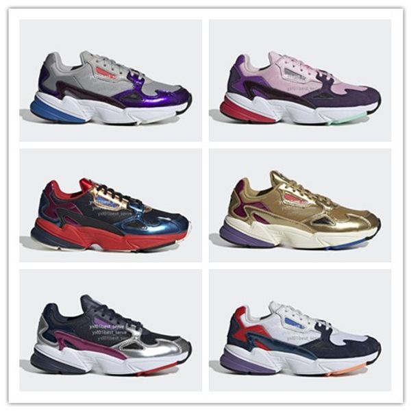 

2019 Hot Falcon Asphalt Gold Purple Pink Mens Women Running Shoes High Quality Man Trainers Sliver Chaussure Sports Sneakers Size 36-44