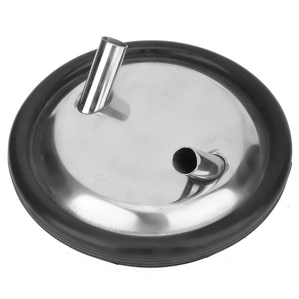 

stainless steel milk bucket lid with two open entrances and gasket for milking machine cow sheep milking supplies