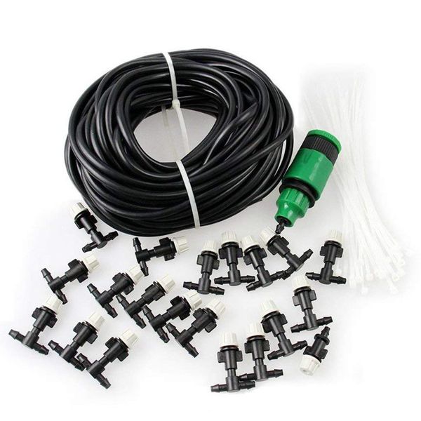 

misting cooling system 66 feet leak proof misting system with 20 pcs mist nozzle and quick coupling for outdoor patio garden h