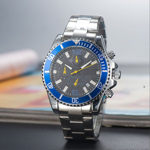 

luxuy men watch yacht master 40mm rose gold automatic movement quartz mens stainless steel watches sports wristwatches rose gold male clock, Slivery;brown