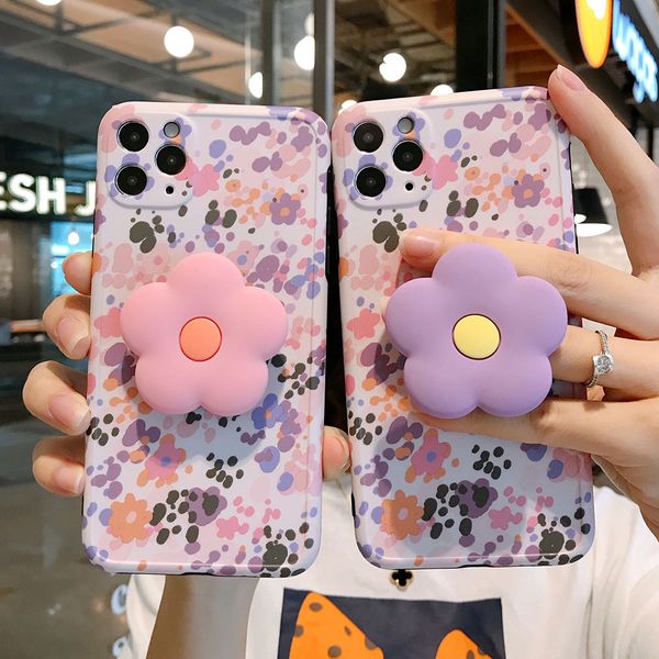 

фрагментарный цветок с кронштейном телефона чехлы для iphone 11 pro высокого качества iphone 11 x xr xs pro max case