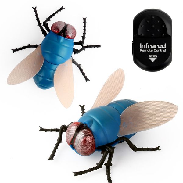 

toys for children realistic remote control bee flies insect animal trick terrifying toy led light kids toys dropshipping