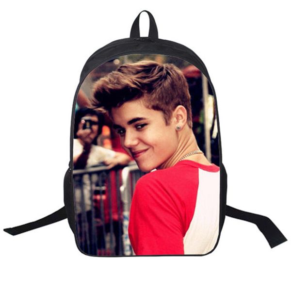 

Justin Bieber bag New Kids Backpack Men Backpack Printing Backpack Schoolbag College School Backpacks boys Justin Bieber