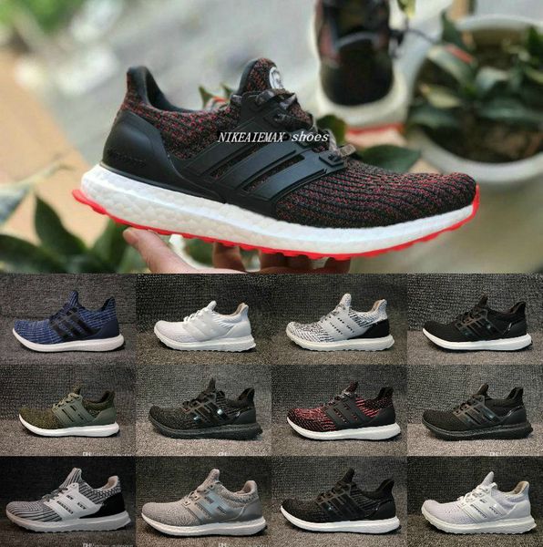 

2019 новый ultraboostes 3.0 4.0 спортивная обувь мужчины женщины высокое качество chaussures ultra 4 iii белый черный спортивный повседневна, Black