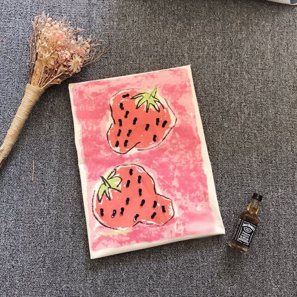

01005139g graffiti printing \ strawberry short sleeve comfortable women's wear 01005139g home graffiti printing t-shirt home \ strawber, White