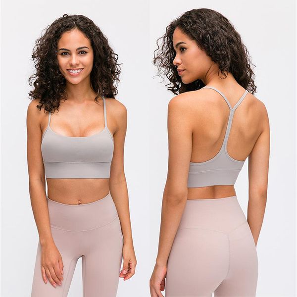 

йога тонкая рубашка сплошной цвет cross-обратно leak назад спортивный бюстгальтер йога одежда новый женский небольшой холтер бюстгальтер рем, White;red