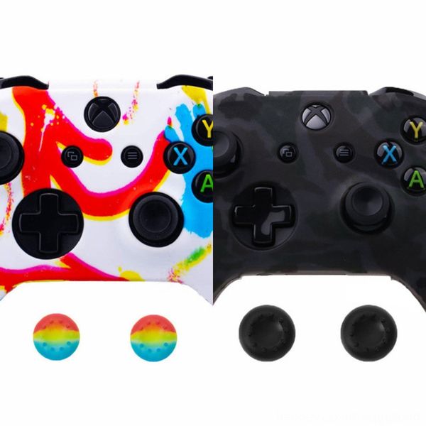 

aqrvv patterned soft touch cover 1708 housing shell case for one xbox x & one s controller model front
