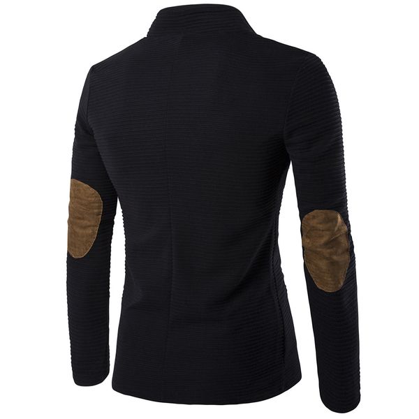 

весна новый стиль чистый цвет мода мужчины костюмы пальто / человек досуг стенд воротник slim fit с длинными рукавами пиджаки m-5xl, Black;brown