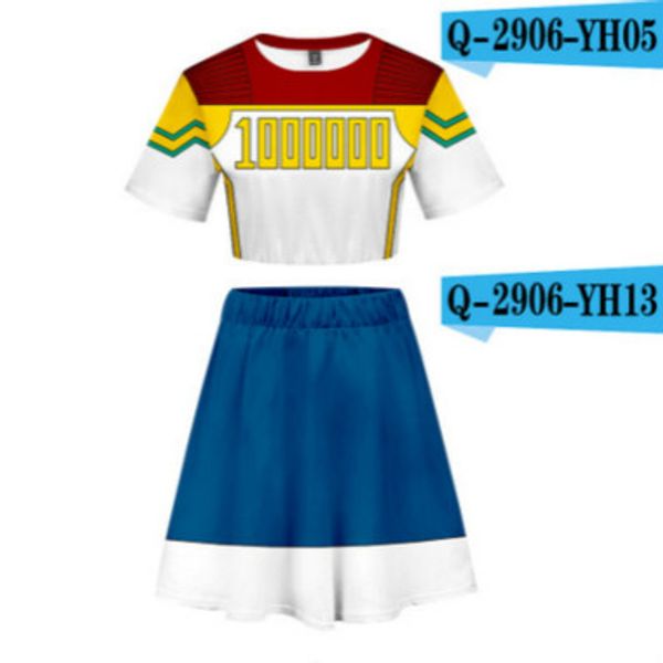 

womens designer spring suit printed navel short t-shirt skirt set fashion luxury trend brand two-piece tide 2020 new style multiple suits ho, White