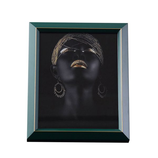 

european-style bright blue glass frame p frame home decoration personality home decoration table pendulum
