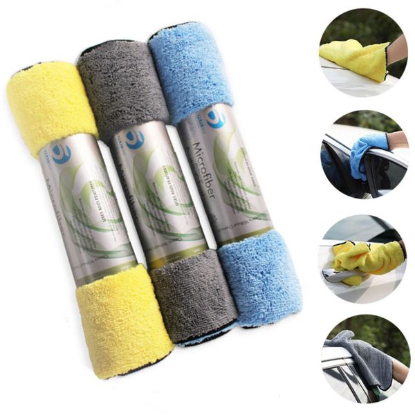 

6pcs/set car care wax polishing detailing towels 30*40cm microfiber car cleaning cloth wash towel strong water absorption tools