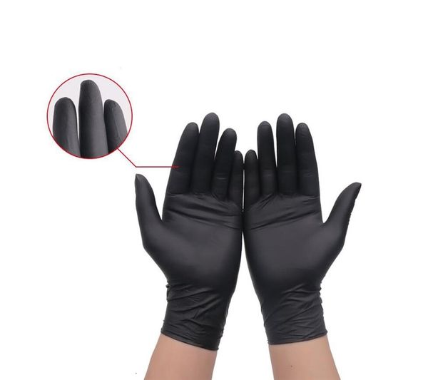 

pcs black color latex garden for home epidemic prevention rubber or cleaning universal leather glove food gloves qalzwy