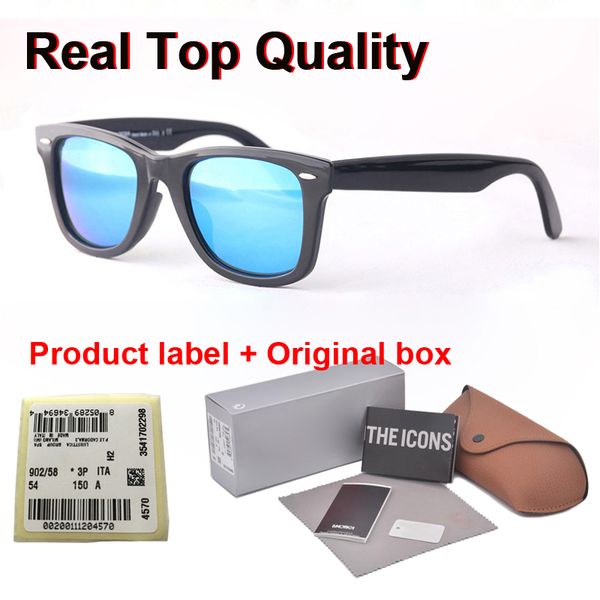 

brand designer 50/54mm sunglasses men women metal hinge uv400 glass lens retro vintage sun glasses eyewear with retail case and box, White;black