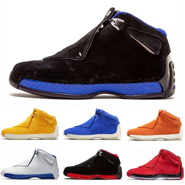 

high qualit 18s xviii mens basketball shoes toro og asg black white red bred royal blue athletic sports sneakers trainers designer size 7-13