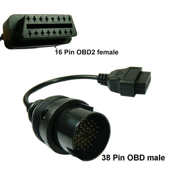 

connector cable obd obdii 38-pin adaptor diagnostic lead cable connector fit for