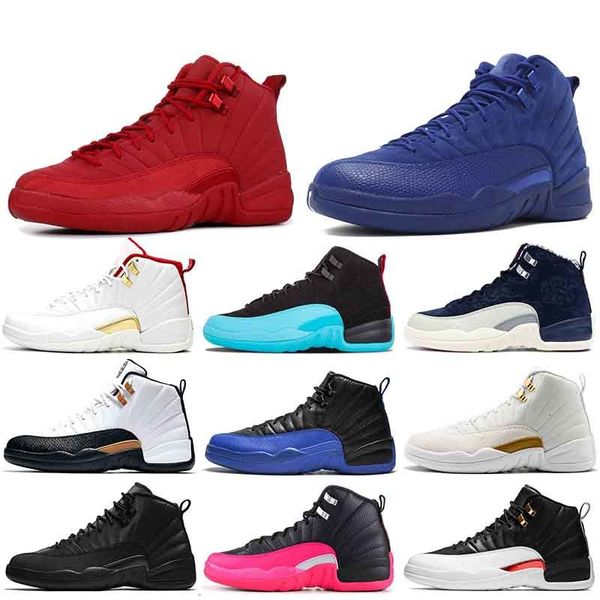 

selling 12s mens basketball shoes gym red deep royal blue fiba 12 winterized international flight gamma blue sports sneakers