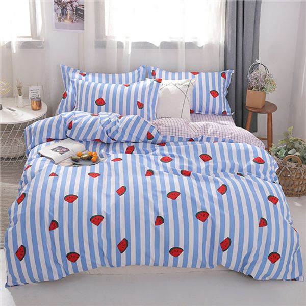 

gray pink 4pcs girl boy kid bed cover set duvet cover child bed sheets and pillowcases comforter bedding se