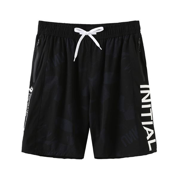 

men's spring and summer fashion new printed beach shorts men's fashion swimming trousers beach surfing shorts black a3048