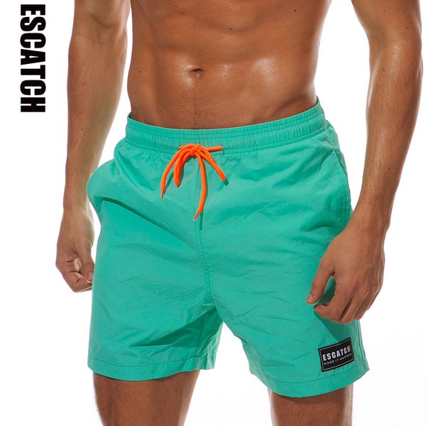 

new quick dry escatch mens board shorts summer short athletic running gym shorts surf swimwear beach short for men 3xl