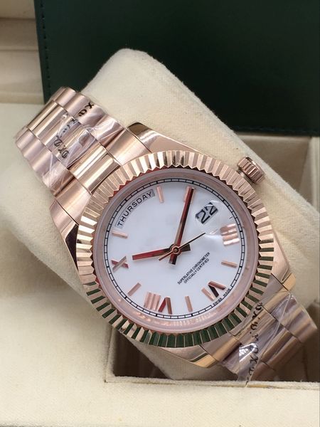 

luxury datejust 41mm automatic mechanical women sport watch men mens watches wristwatches for original lock, Slivery;brown