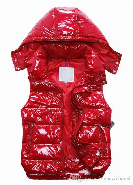 

french new designer men and women winter down vest classic feather weskit jackets womens casual vests coat, Black;white