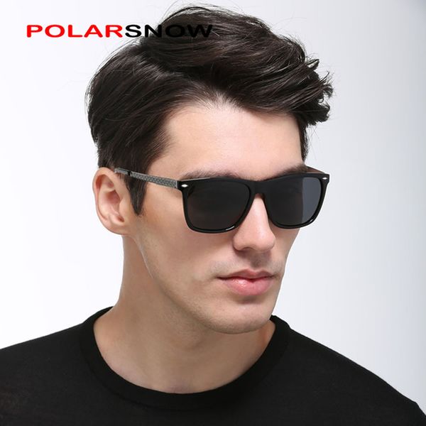 

polarsnow fashion polarized sunglasses men brand designer sun glasses goggles driving eyewear classic retro oculos y200420, White;black