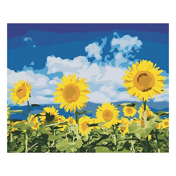 

краска by numbers для взрослых и детей diy масляной живописи подарочные наборы pre-printed canvas art домашнее украшение -наслаждайтесь солн