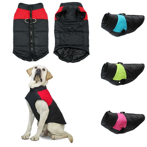 

winter warm pets clothes waterproof pet dog padded vest jacket coat for small large dogs retriever pug chihuahua perros clothing