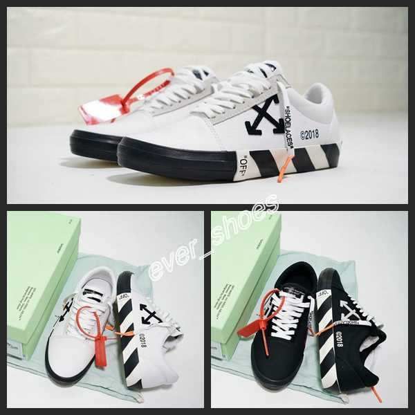 

New fw18 off platform running hoe white black c o virgil vulc low canva men women fa hion ca ual chau ure 36 45